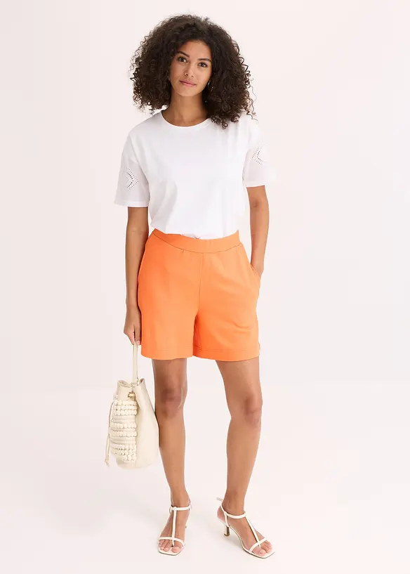 Pull on-shorts i behagelig Punto di Roma-materiale, bonprix