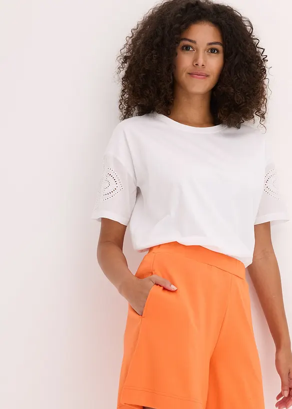 Pull on-shorts i behagelig Punto di Roma-materiale, bonprix