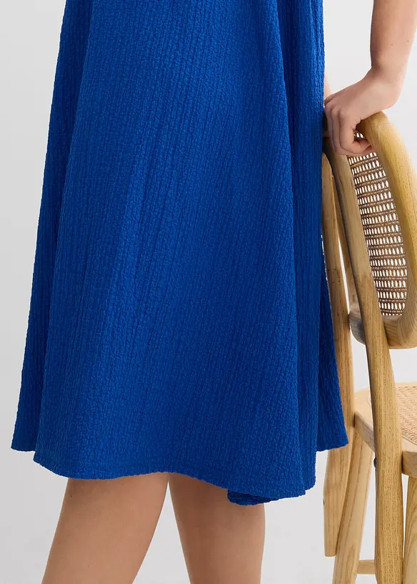 Jerseykjole i lett strukturert krepp, bonprix