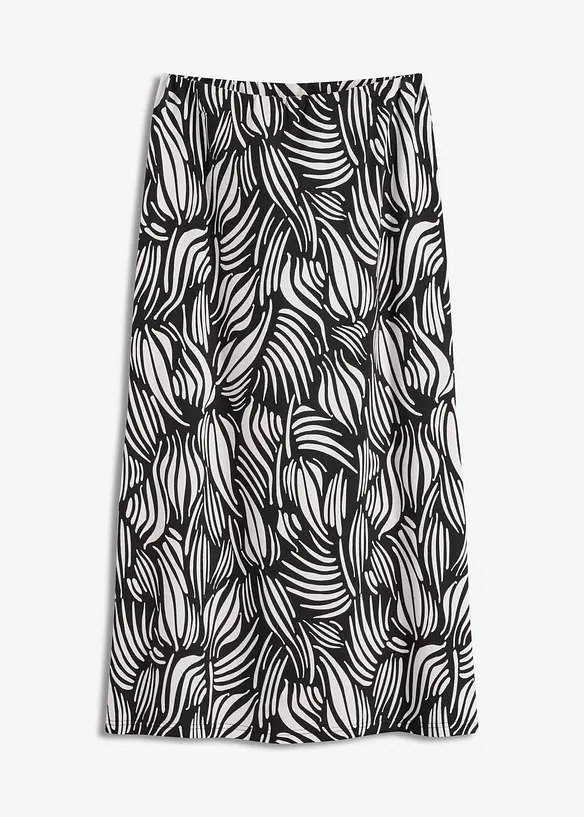 Jerseyskjørt i bomull med stretch, bonprix