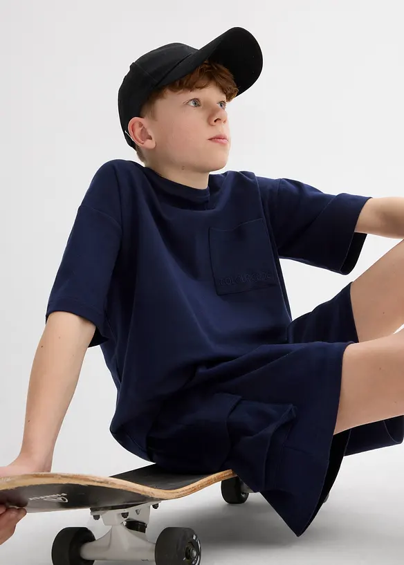 Oversized T-skjorte i &oslash;kologisk bomull, bonprix
