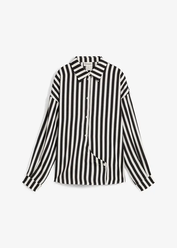 Skjortebluse i fin sateng, bonprix
