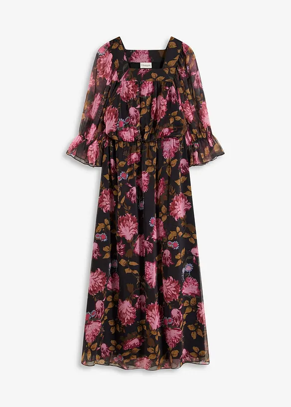 Maxikjole i chiffon, bonprix