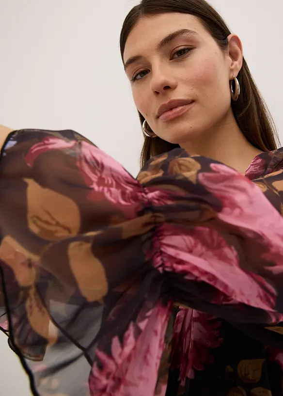 Maxikjole i chiffon, bonprix
