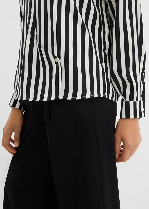 Skjortebluse i fin sateng, bonprix