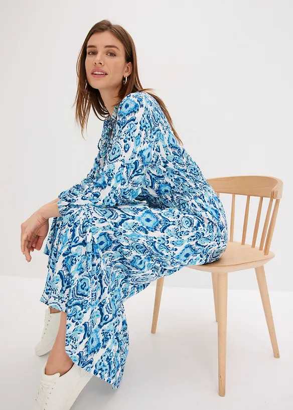 Maxikjole med print, bonprix