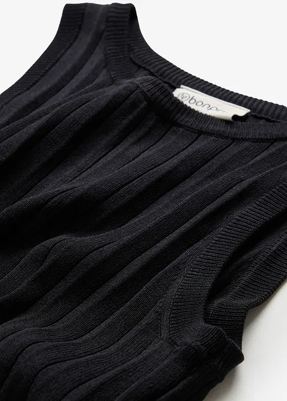 Strikket kjole i viskosemiks og A-fasong, bonprix