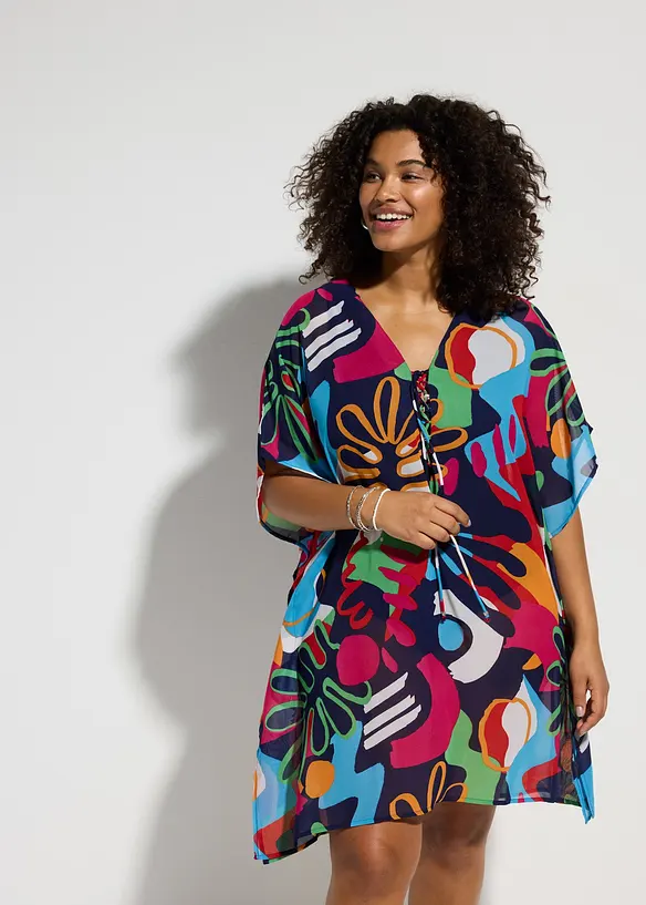 Strandtunika i chiffon, bonprix