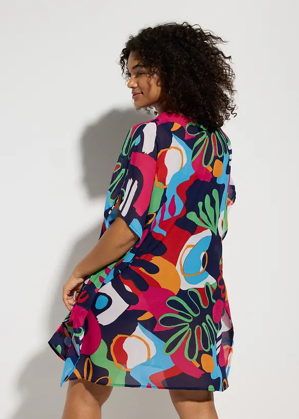 Strandtunika i chiffon, bonprix