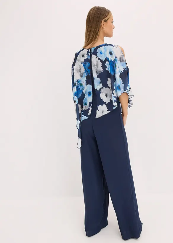 Jumpsuit med cape, bonprix