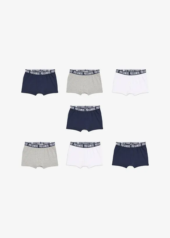 Boksershorts med myk bomull (7-pack), bonprix