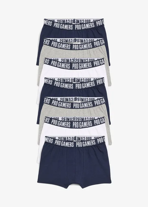 Boksershorts med myk bomull (7-pack), bonprix