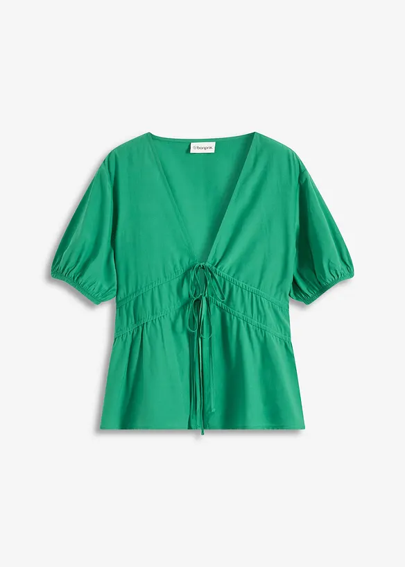 Bluse med sløyfer, bonprix
