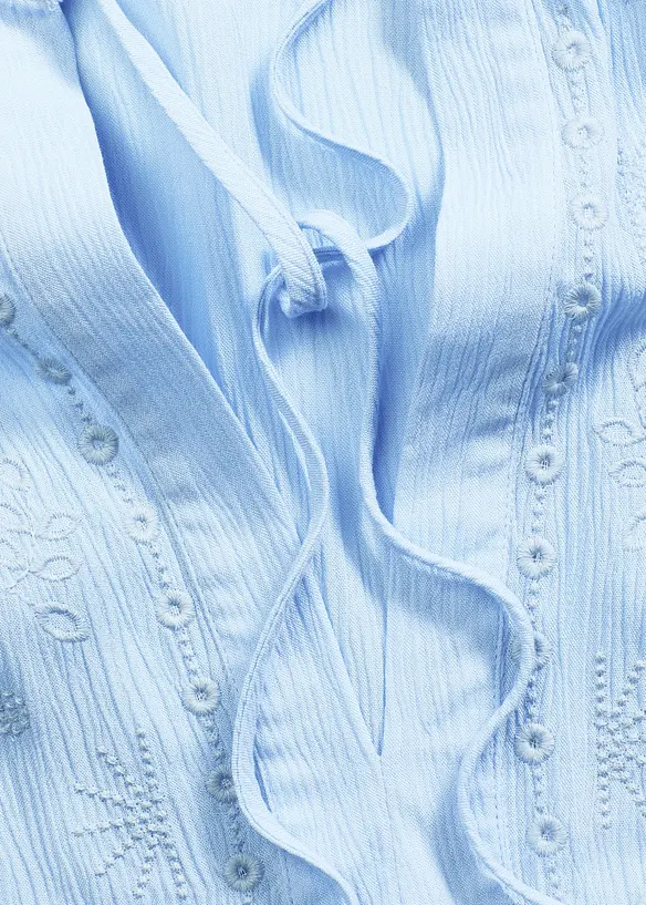 Bluse med hullbroderi, bonprix