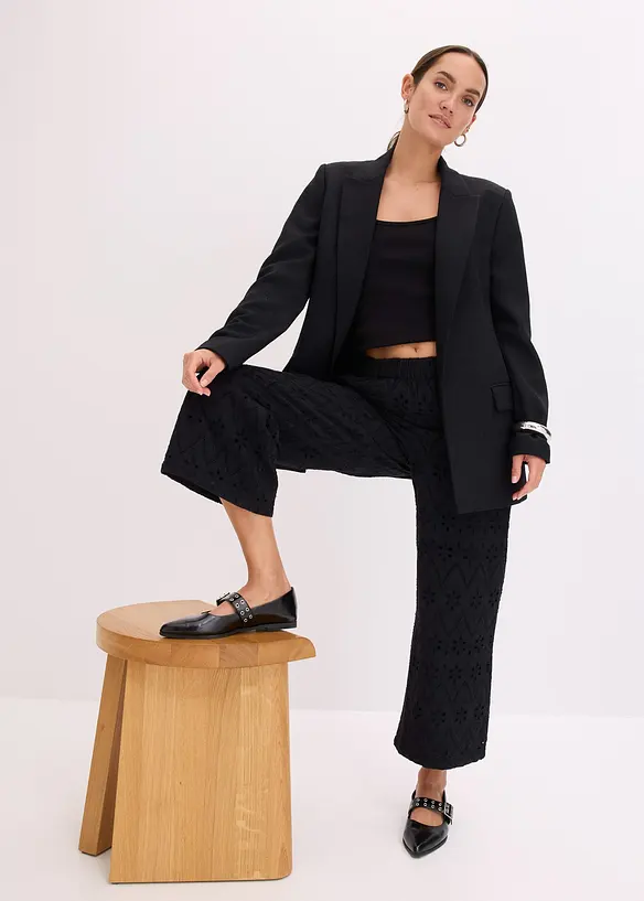 Culotte med hullbroderi, bonprix