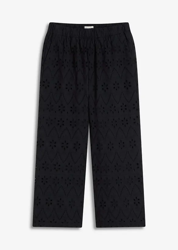 Culotte med hullbroderi, bonprix