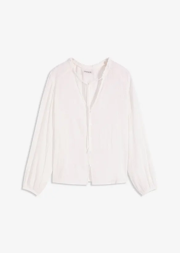 Bluse med metalliske striper, bonprix
