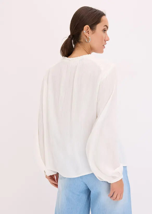 Bluse med metalliske striper, bonprix