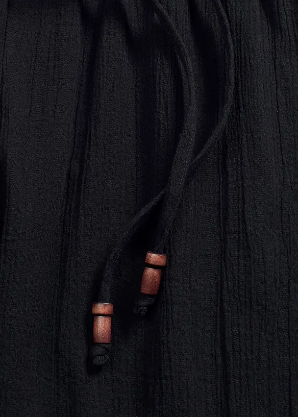 Vid bukse i strukturmateriale, bonprix