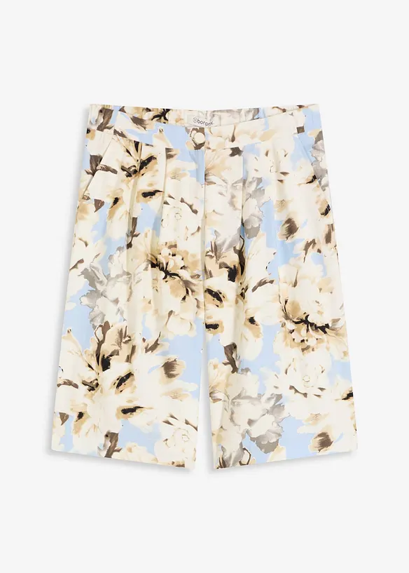 Bermudashorts i viskose med legg, bonprix