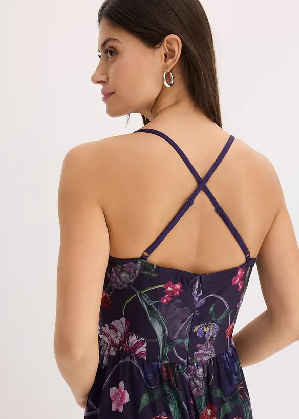 Maxi-stroppekjole i tyll, bonprix