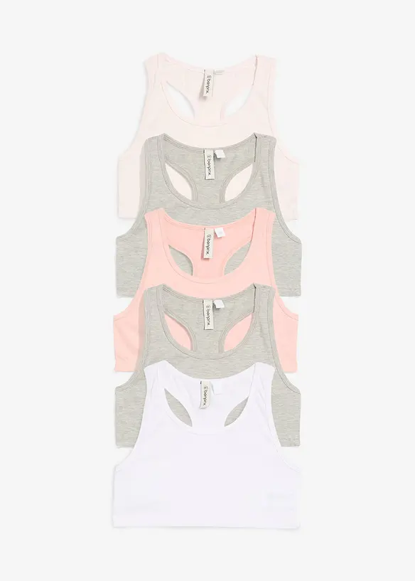 BH-topp med myk bomull (5-pack), bonprix