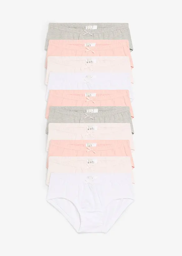 Hipstertruse med myk bomull (10-pack), bonprix
