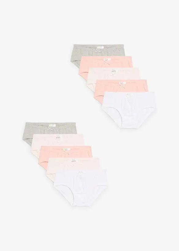 Hipstertruse med myk bomull (10-pack), bonprix