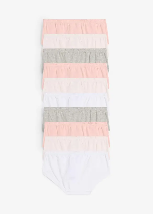 Hipstertruse med myk bomull (10-pack), bonprix