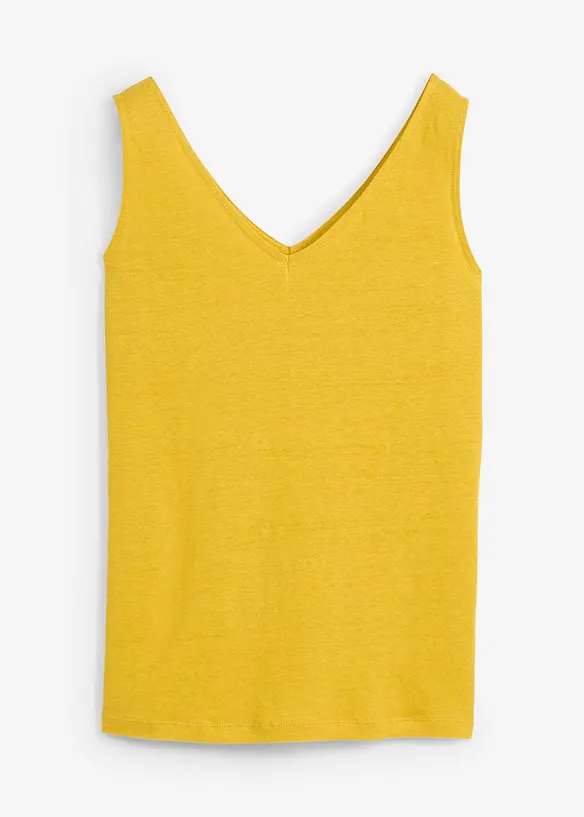 Singlet i lin, bonprix