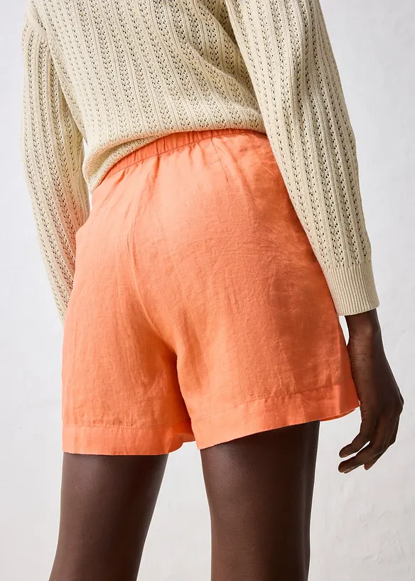 Skort i 100% lin, bonprix