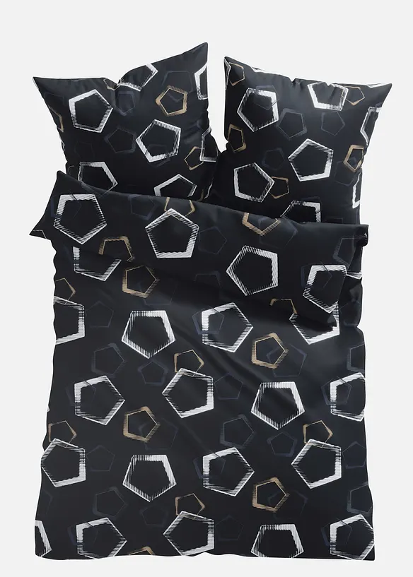 Sengesett med grafisk m&oslash;nster, bonprix