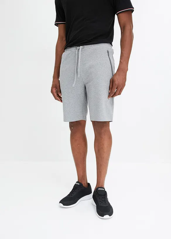 Sweat-bermudashorts med praktiske glidel&aring;slommer, bonprix