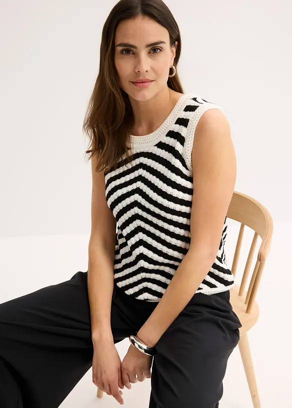 Strikket topp, bonprix