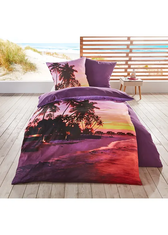 Vendbart sengesett med strandmotiv, bonprix