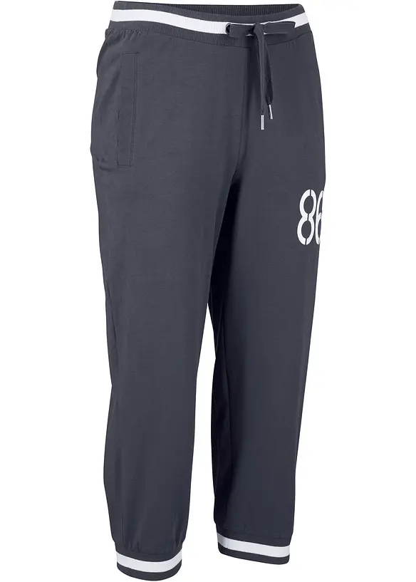 3/4-joggebukse i bomullsmiks, bonprix