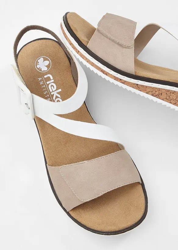 Sandaler fra Rieker med polstret inners&aring;le, Rieker