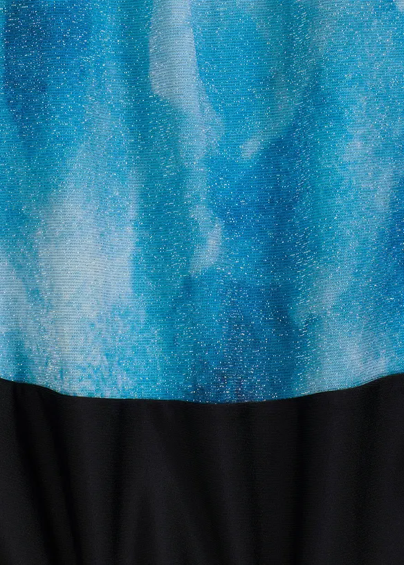 Shape-badedrakt i glittermateriale, middels formende, bonprix