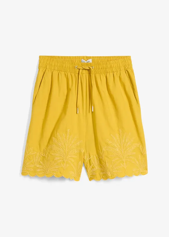 Shorts med silke, bonprix