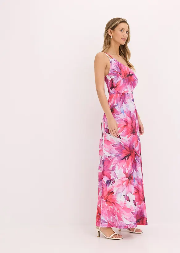 One shoulder-kjole i strukturert krepp, bonprix