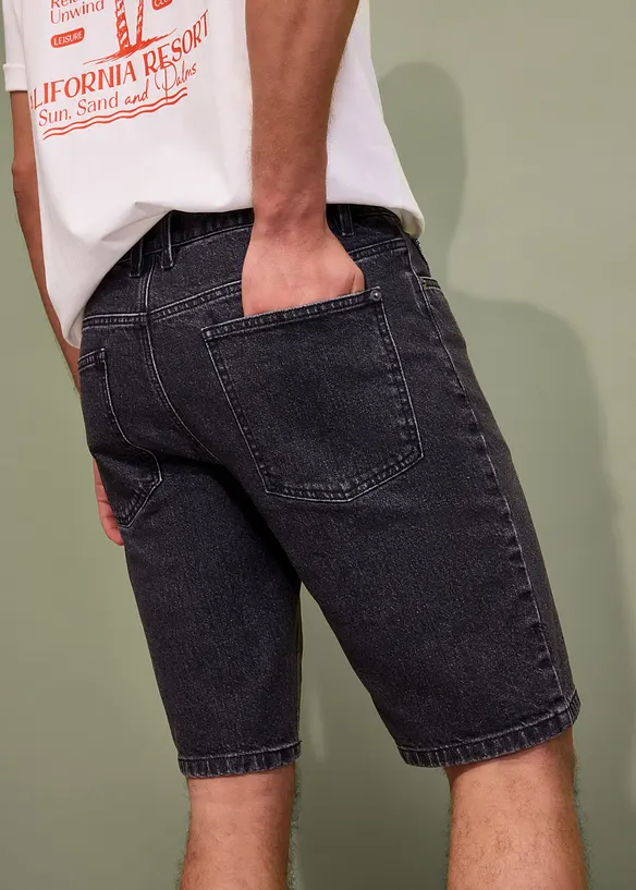 Bermudashorts i denim med stretch, Relaxed Fit, bonprix