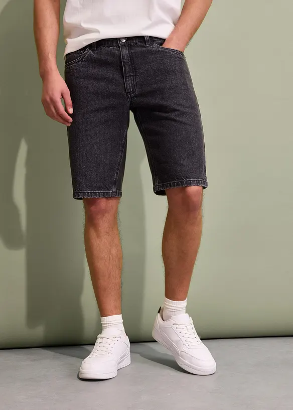 Bermudashorts i denim med stretch, Relaxed Fit, bonprix