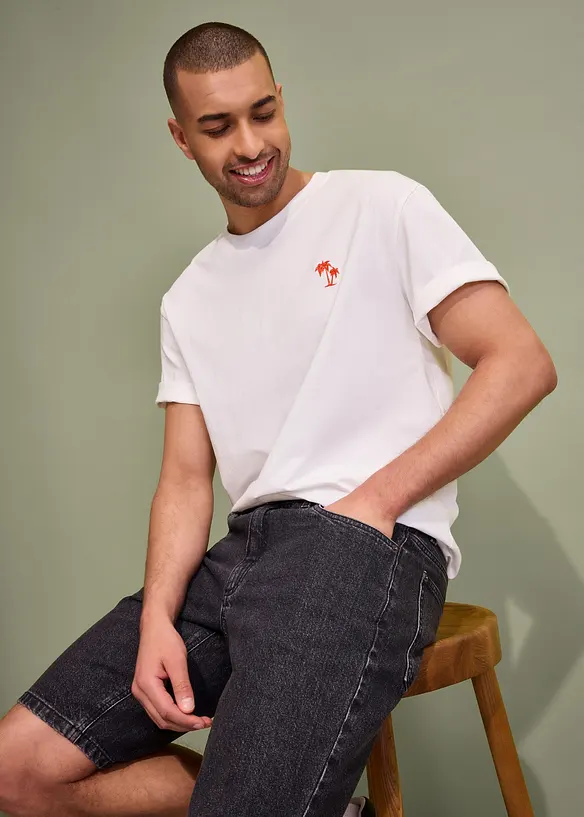 Bermudashorts i denim med stretch, Relaxed Fit, bonprix