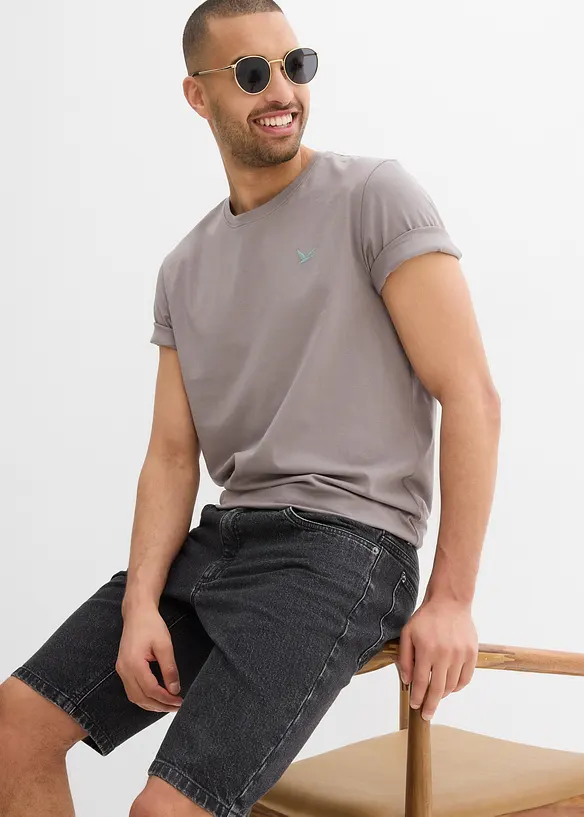 Bermudashorts i denim med stretch, Relaxed Fit, bonprix