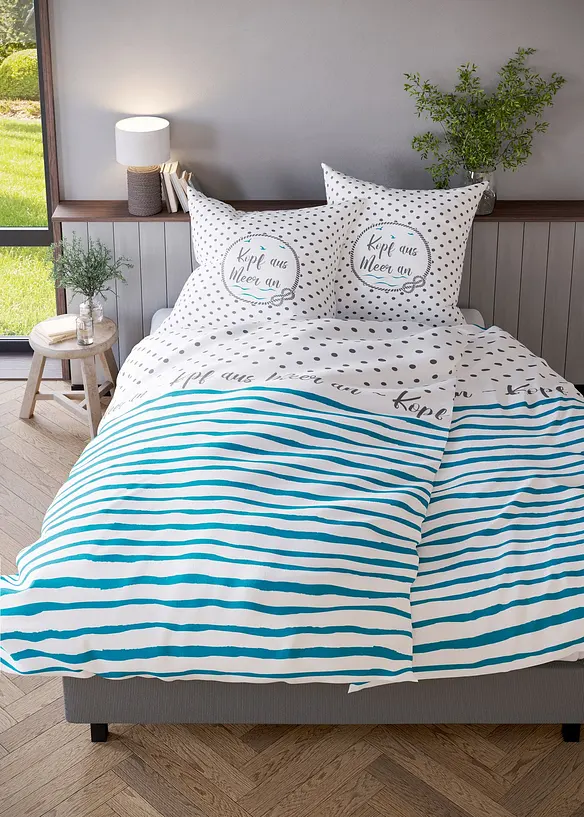 Sengesett med maritimt design, bonprix