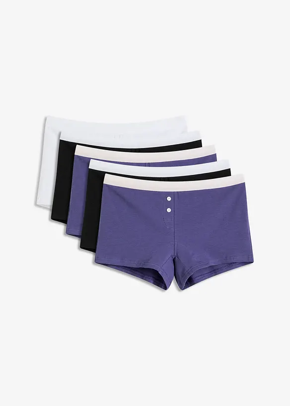 Boksertruse med økologisk bomull (5-pack), bonprix