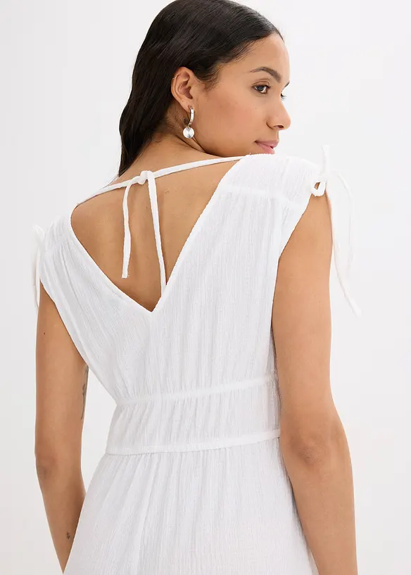 Jumpsuit i strukturert krepp, bonprix