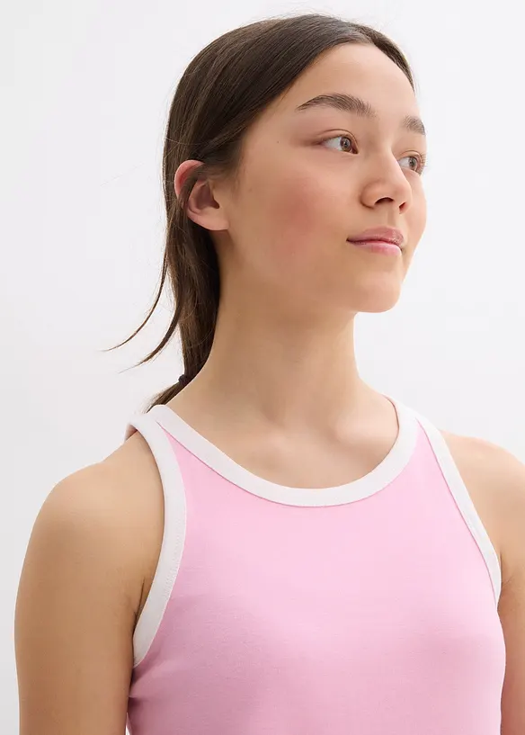 Singlet med økologisk bomull (3-pack), bonprix
