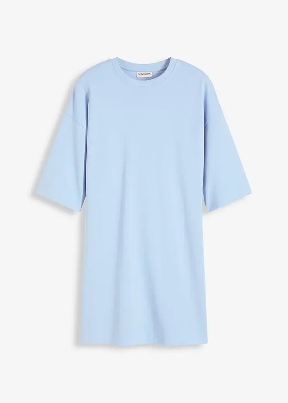 Oversized trikotkjole i formstabil &oslash;kologisk bomull, bonprix