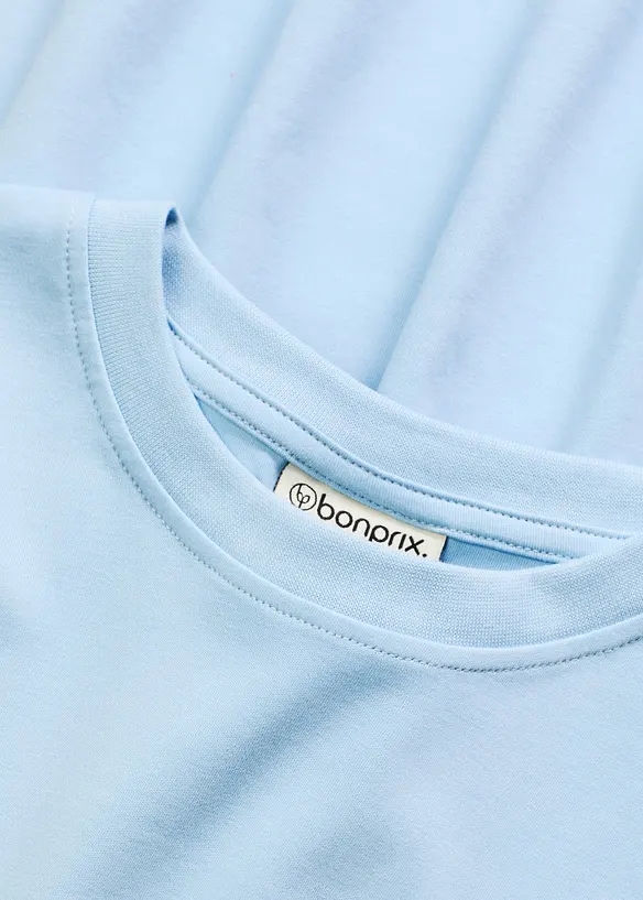 Oversized trikotkjole i formstabil &oslash;kologisk bomull, bonprix